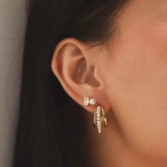 CZ-Pearl Studs