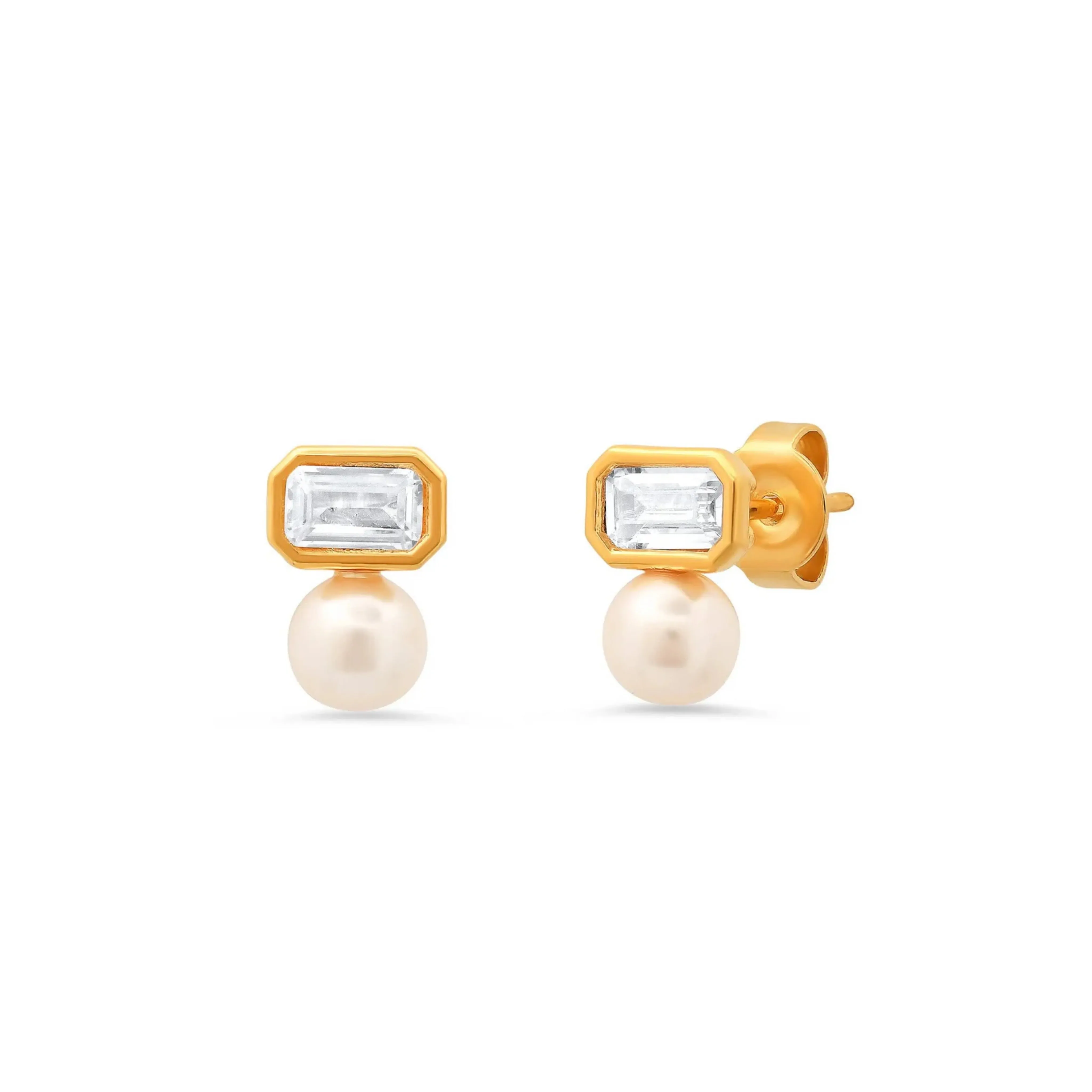 CZ-Pearl Studs