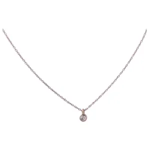Diamond Bezel Necklace