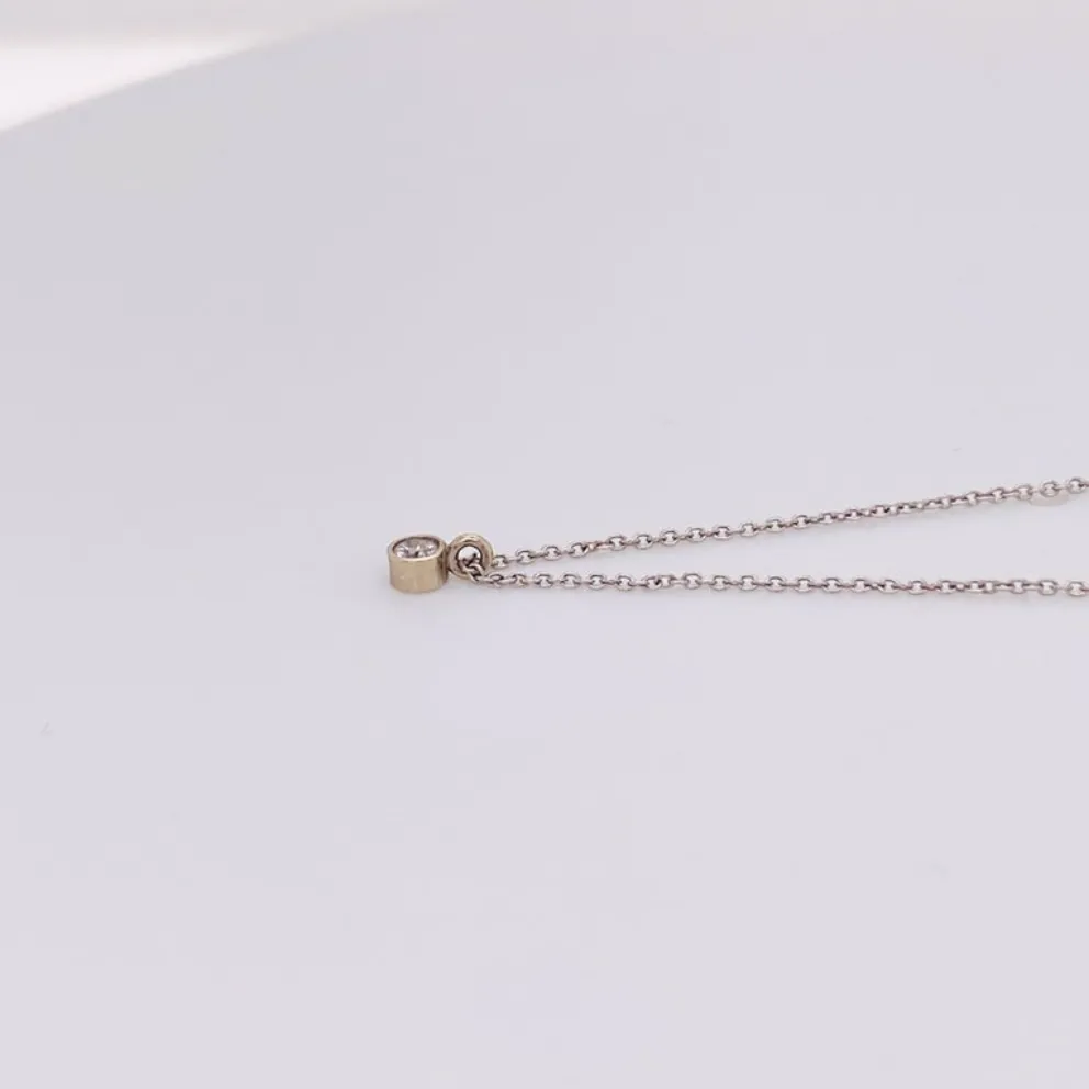 Diamond Bezel Necklace
