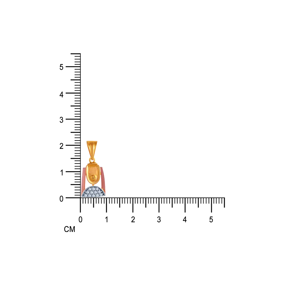 Eccentric Diamond Pendant