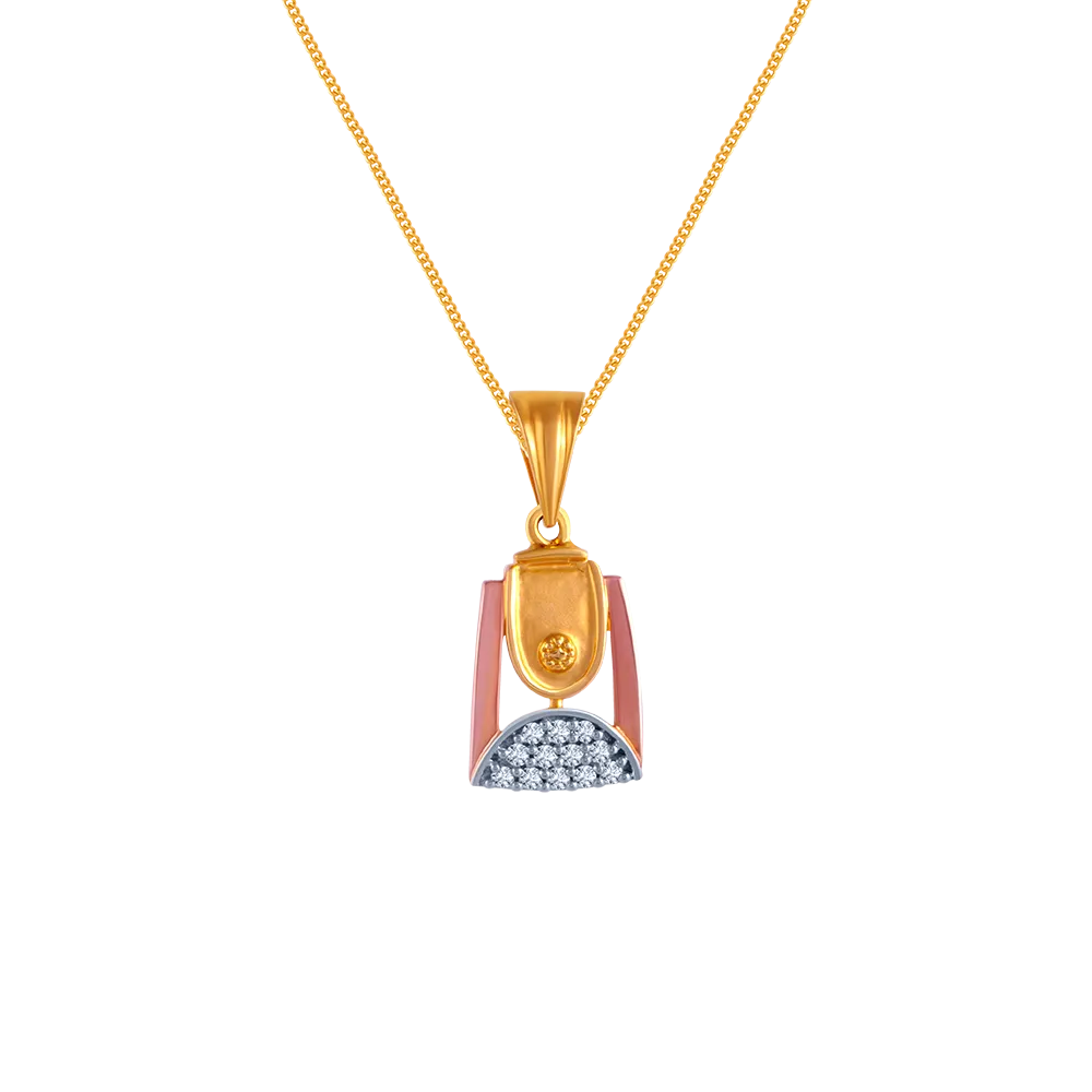 Eccentric Diamond Pendant