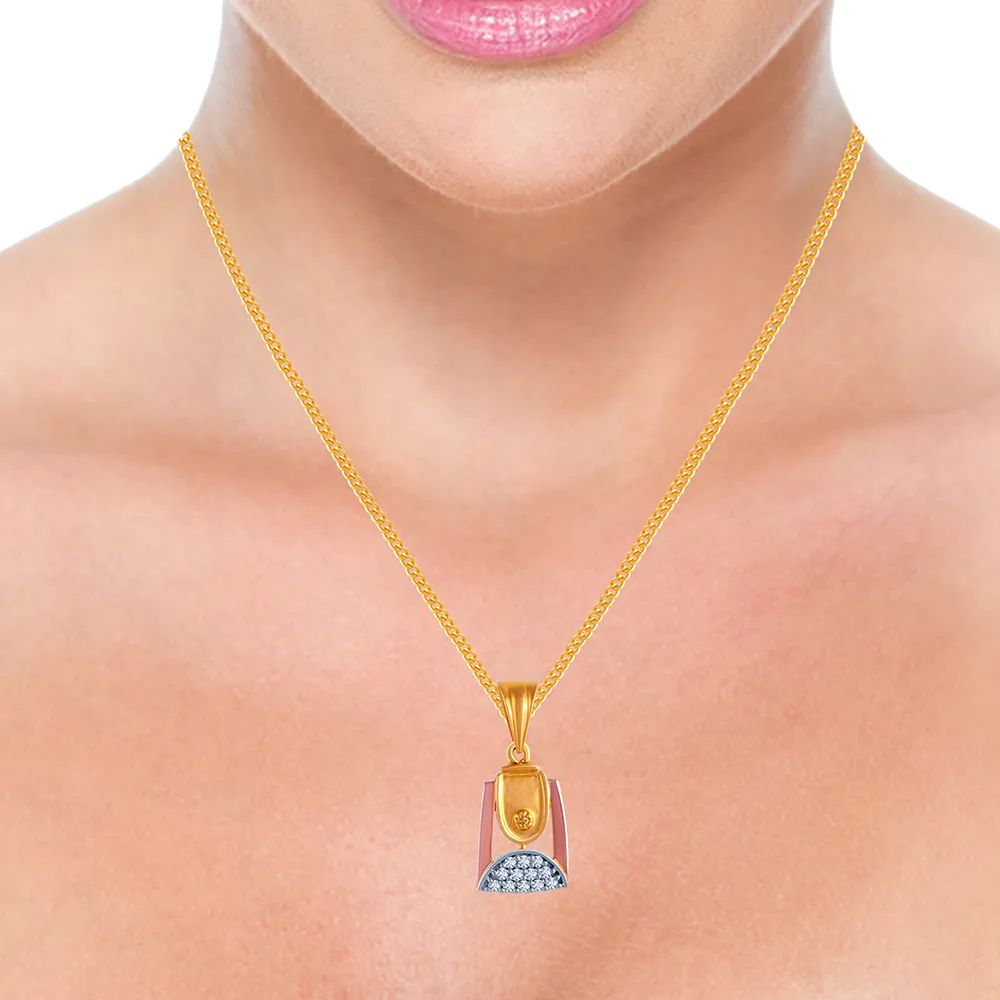 Eccentric Diamond Pendant