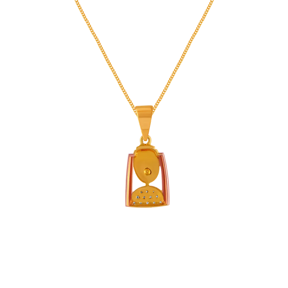 Eccentric Diamond Pendant
