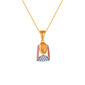 Eccentric Diamond Pendant