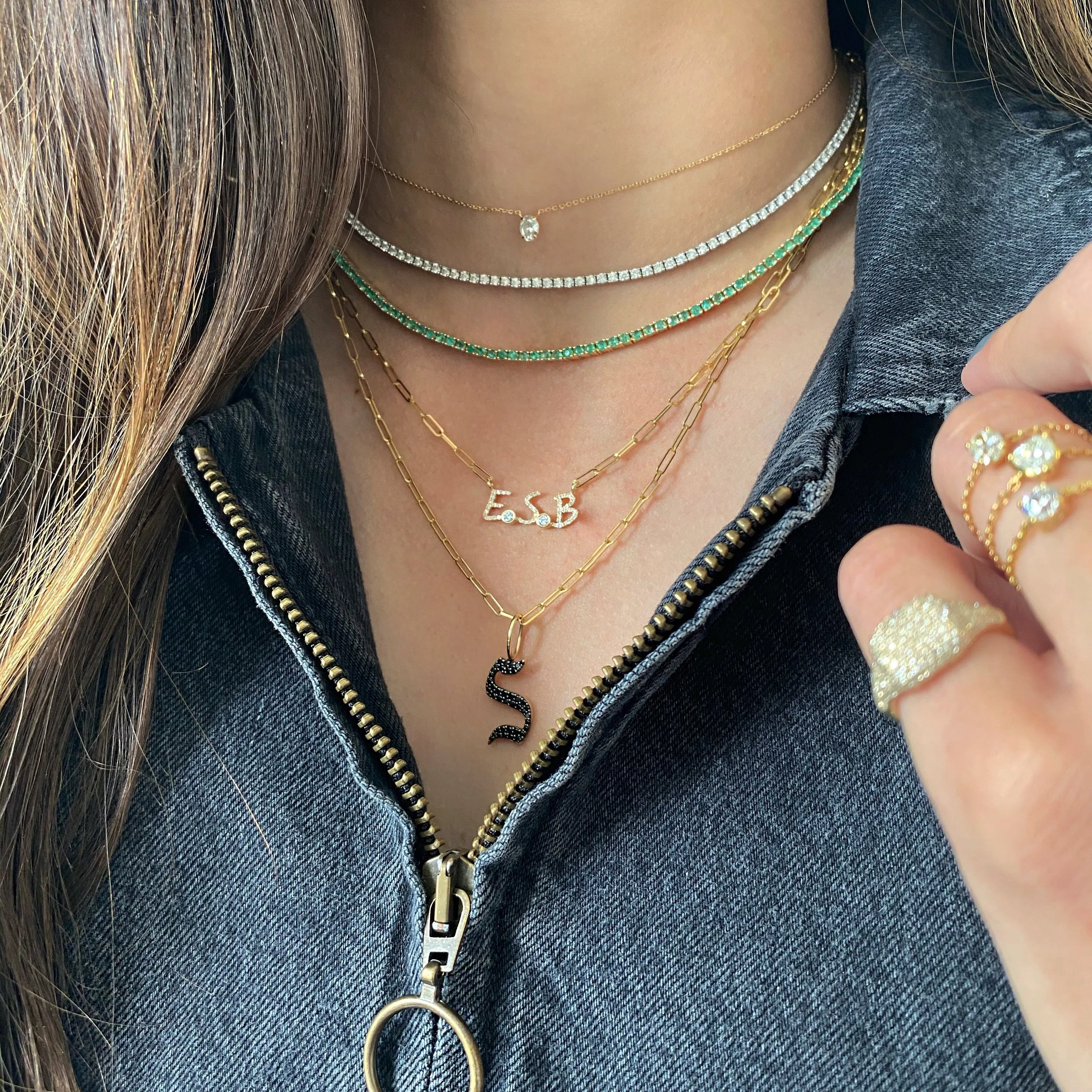 Emerald Tennis Necklace