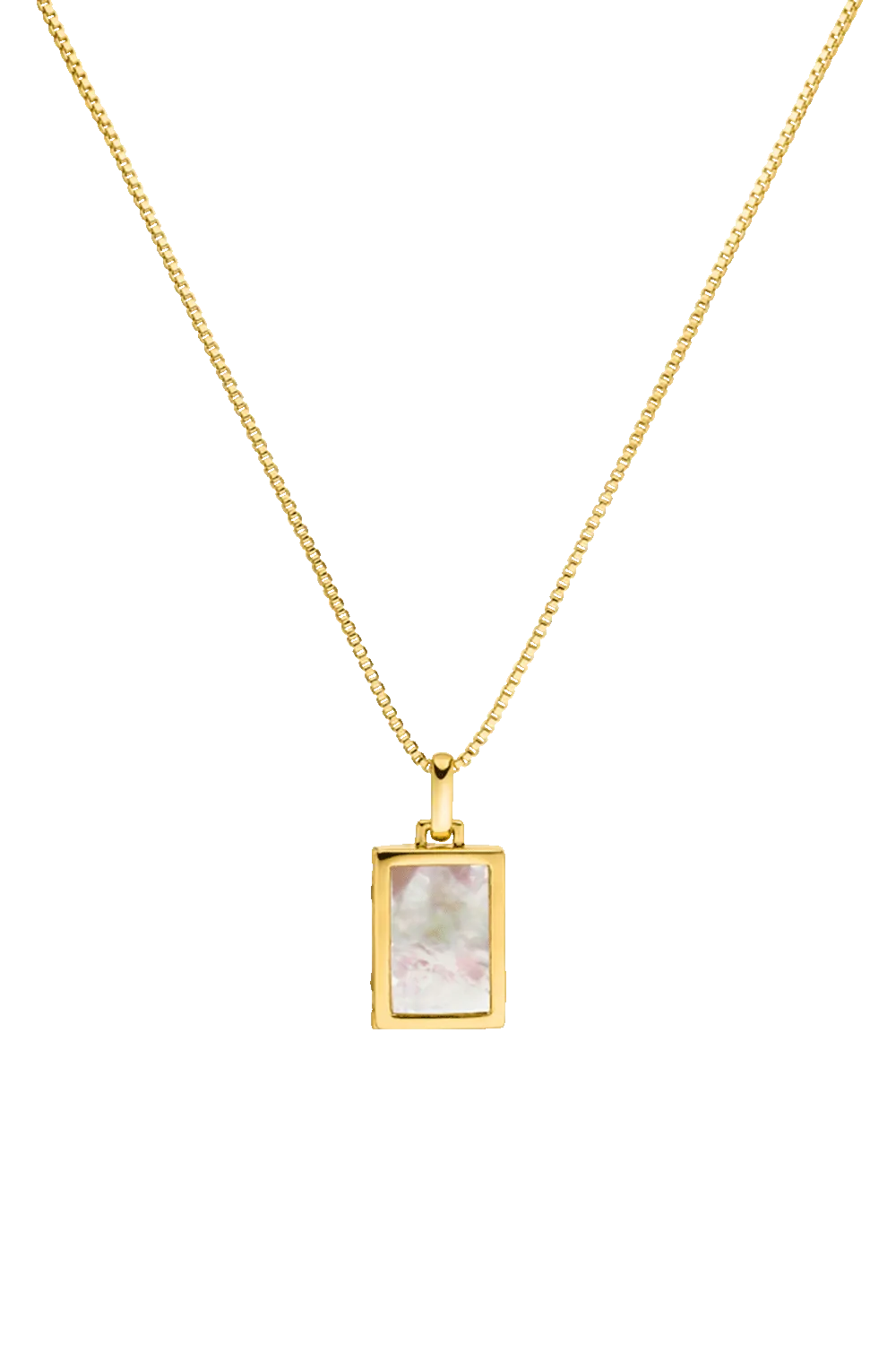 Engravable Locket Necklace 14K Gold Plated