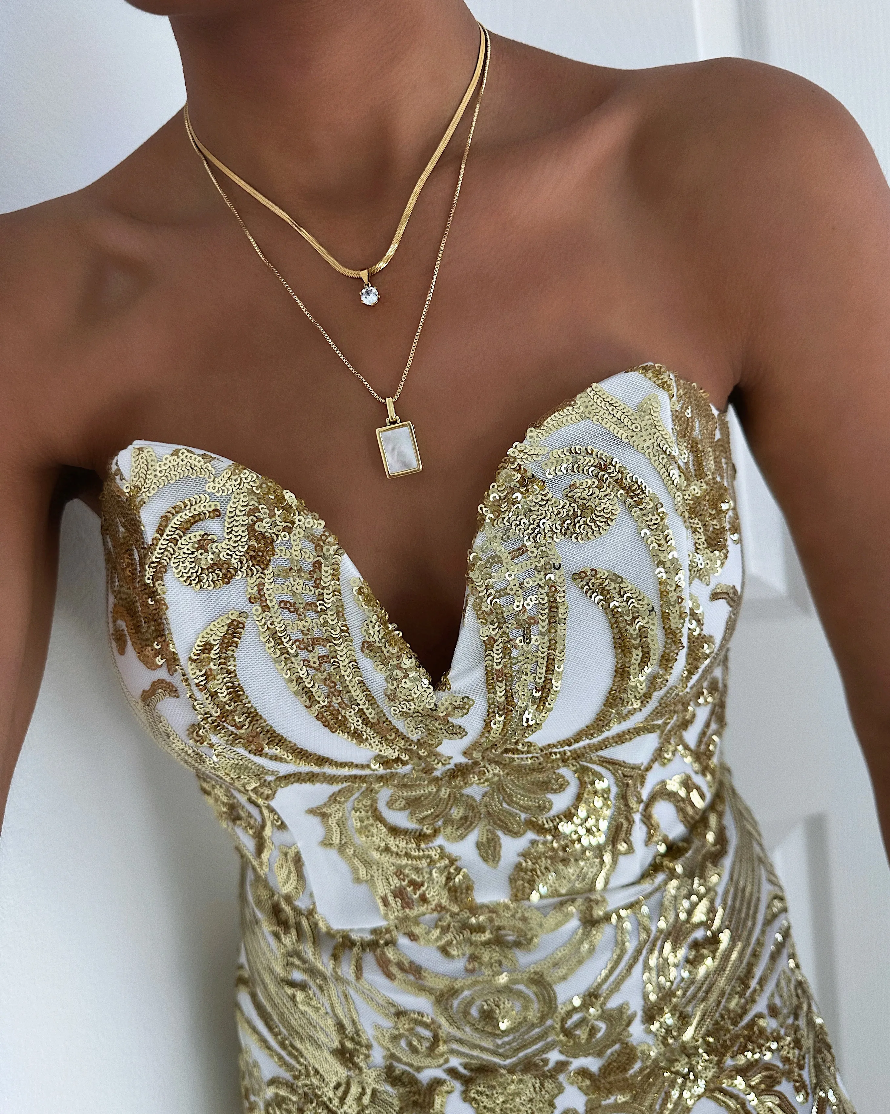 Engravable Locket Necklace 14K Gold Plated