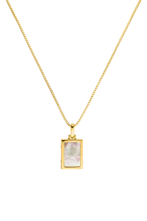 Engravable Locket Necklace 14K Gold Plated