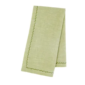Feather Stitch Napkin Peridot