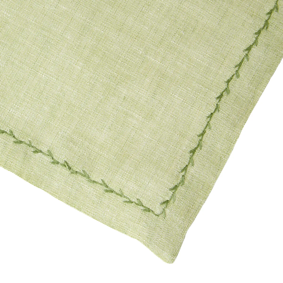 Feather Stitch Napkin Peridot