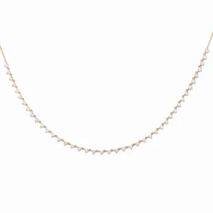 Floating Diamond Tennis Necklace