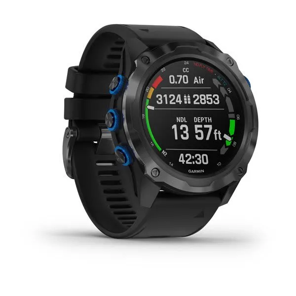 Garmin Descent Mk2i/Descent T1 Bundle, Titanium Carbon Gray DLC with DLC Titanium Band