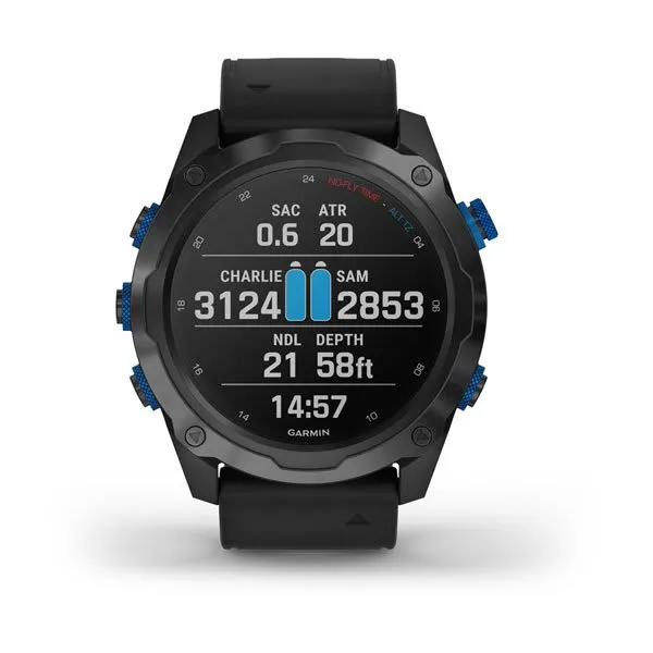 Garmin Descent Mk2i/Descent T1 Bundle, Titanium Carbon Gray DLC with DLC Titanium Band