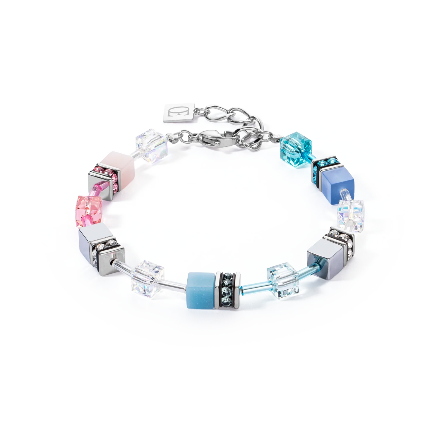 GeoCUBE® Iconic bracelet blue-pink