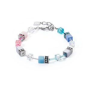 GeoCUBE® Iconic bracelet blue-pink