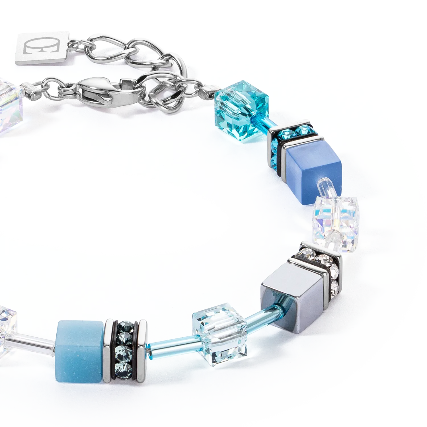 GeoCUBE® Iconic bracelet blue-pink