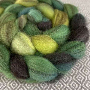 Heathered BFL Roving - Peridot