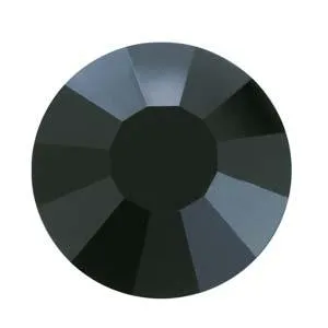 Jet Black Flat Back Rhinestone 7SS