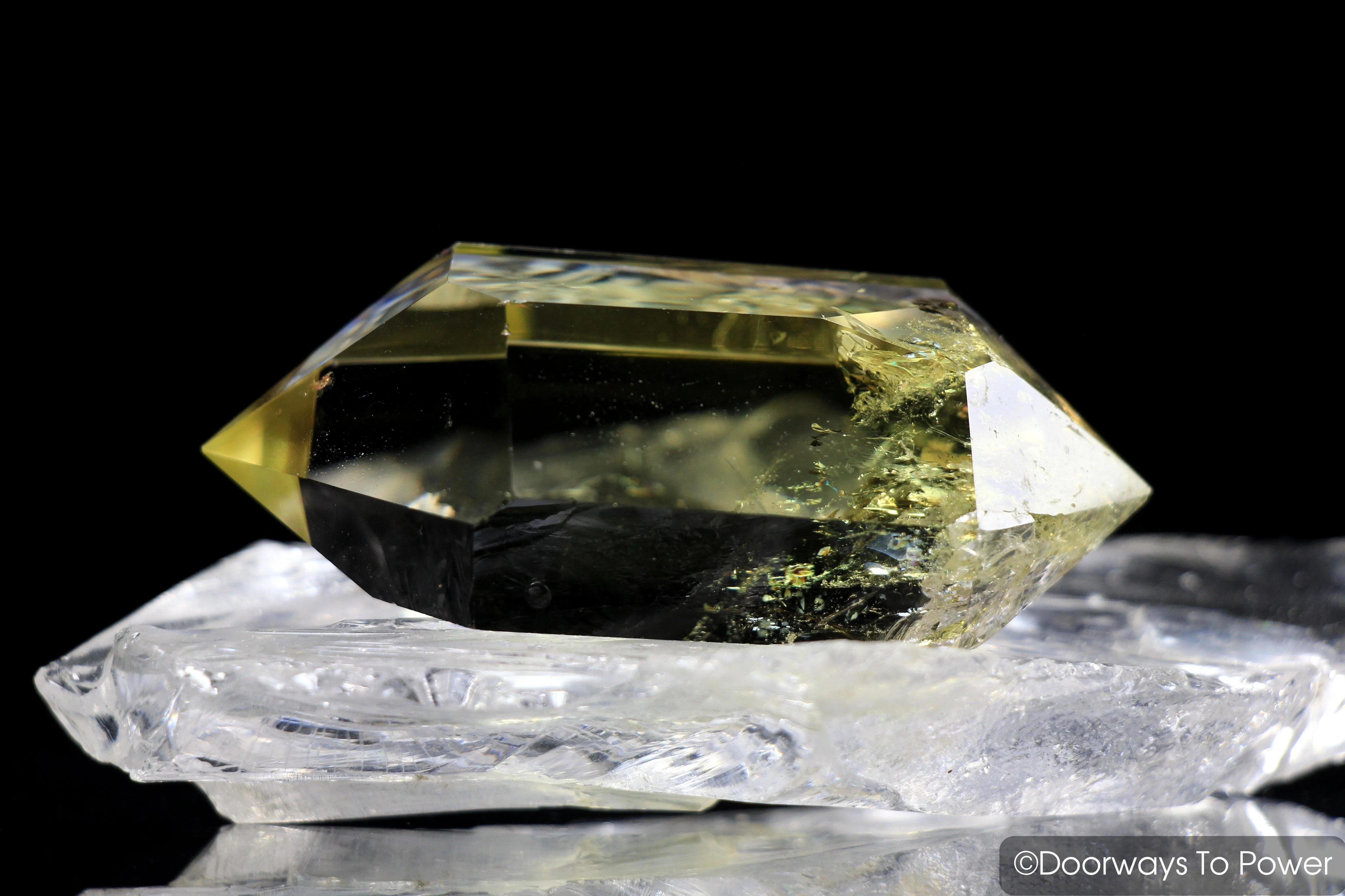 John of God Quartz Citrine Double Terminated Casa Crystal w/ Manifest Spirit