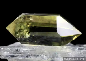 John of God Quartz Citrine Double Terminated Casa Crystal w/ Manifest Spirit