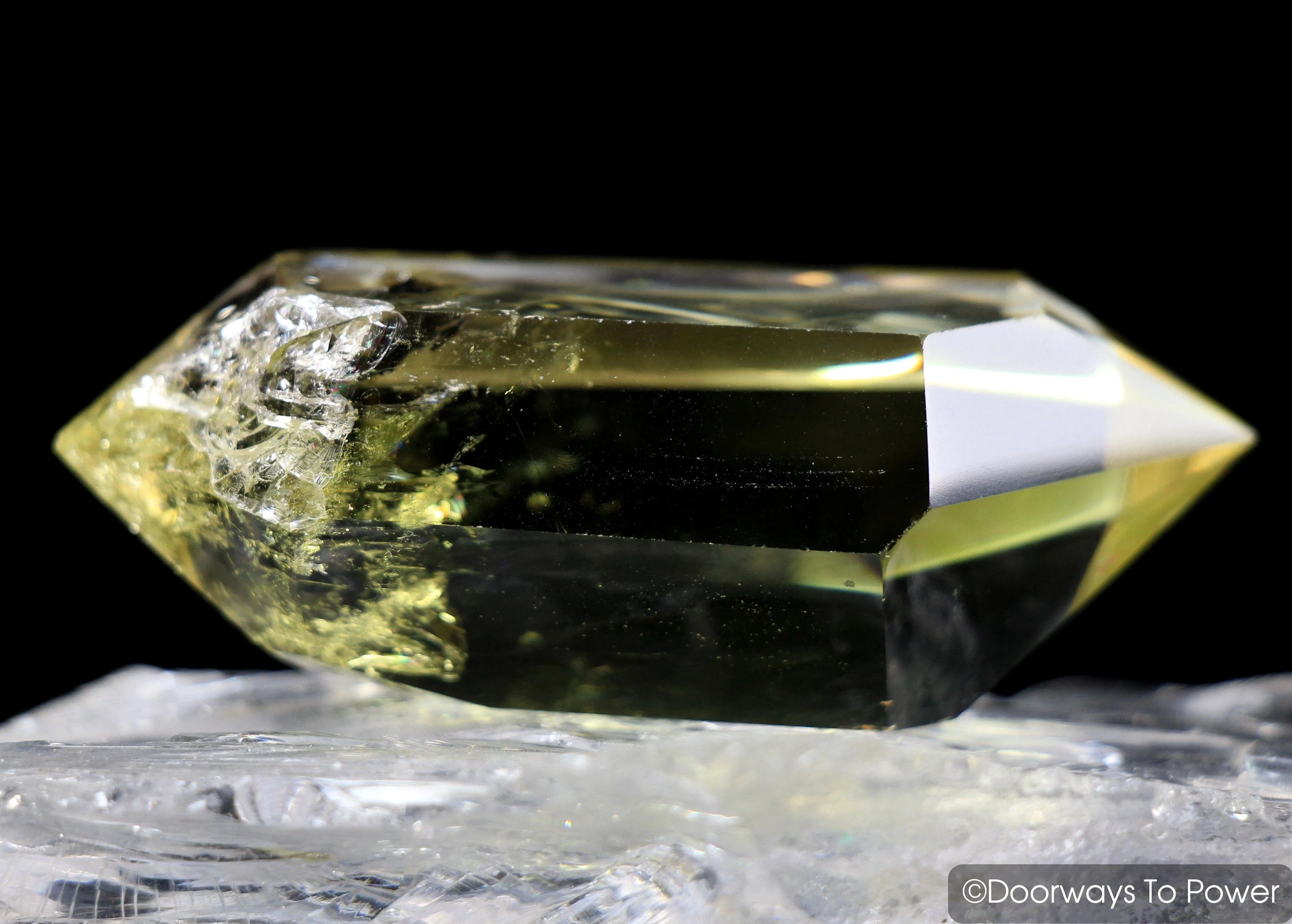 John of God Quartz Citrine Double Terminated Casa Crystal w/ Manifest Spirit