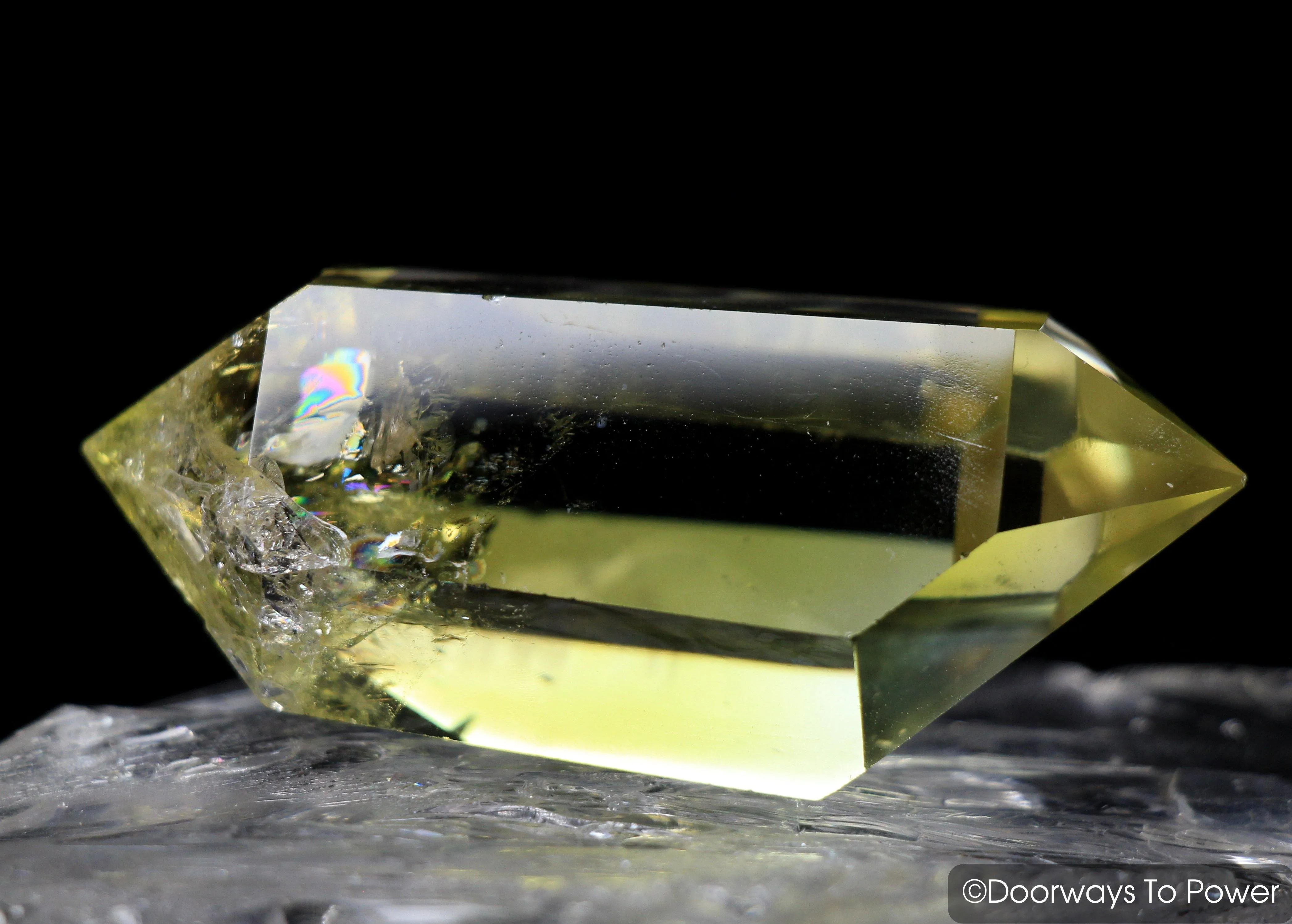 John of God Quartz Citrine Double Terminated Casa Crystal w/ Manifest Spirit