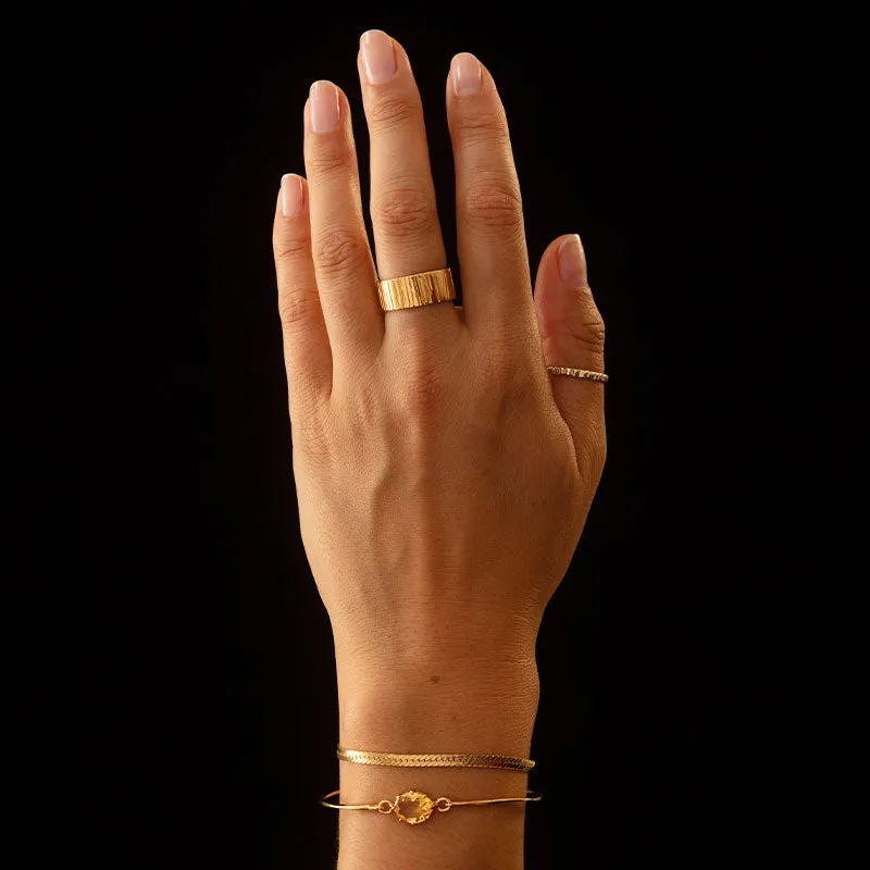 Marie Bangle, Citrine, Gold