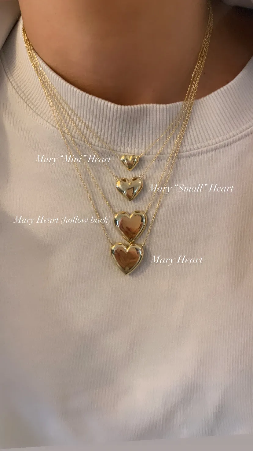 Mary "Small" Heart Necklace