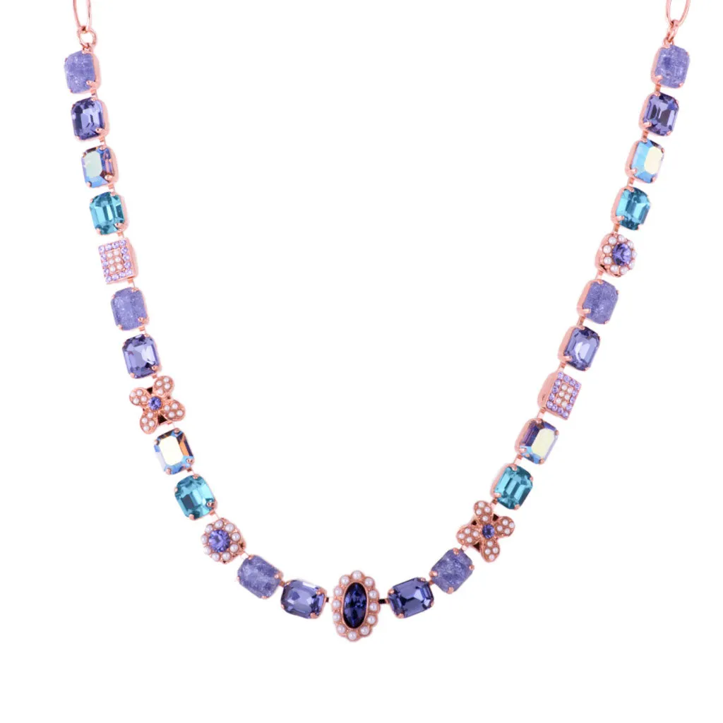 Medium Emerald Elemental Necklace in "Violet"  *Custom*