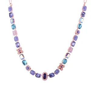 Medium Emerald Elemental Necklace in "Violet"  *Custom*