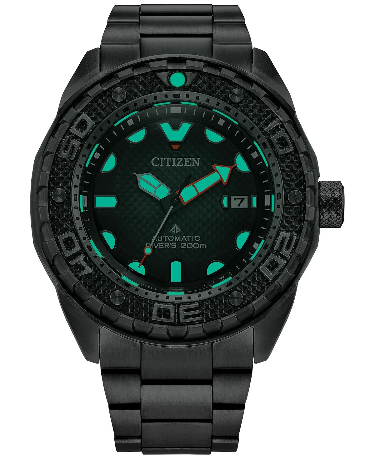 Men's Promaster Automatic Dive Watch in Silver with Super Titanium Bracelet .46mm Citizen