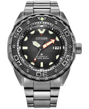 Men's Promaster Automatic Dive Watch in Silver with Super Titanium Bracelet .46mm Citizen