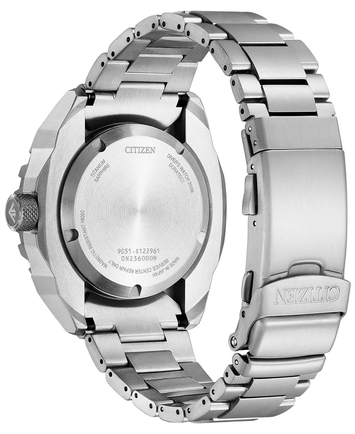 Men's Promaster Automatic Dive Watch in Silver with Super Titanium Bracelet .46mm Citizen