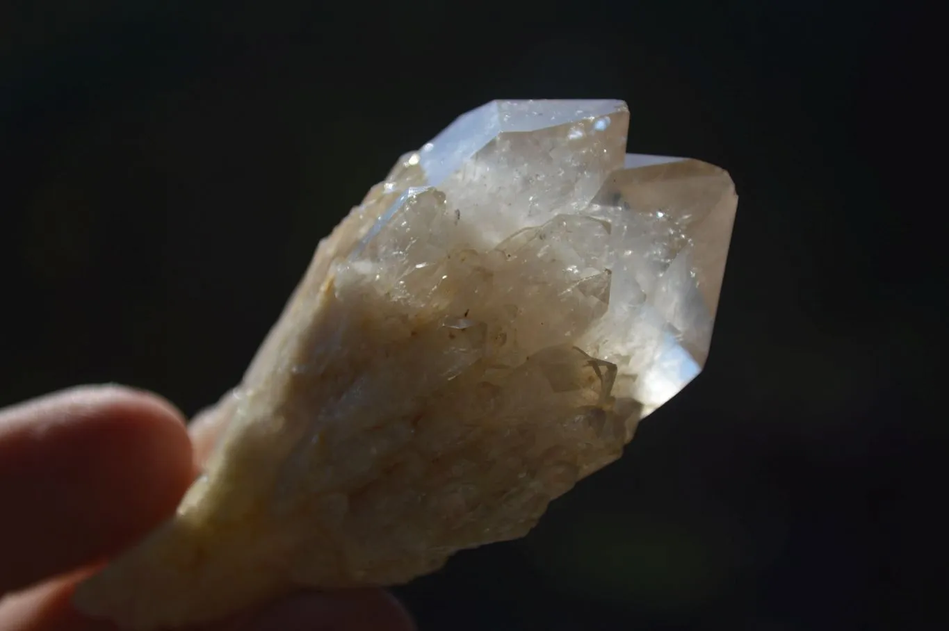 Natural Cascading White Phantom Smokey Quartz Crystal Clusters x 13 From Luena, Congo