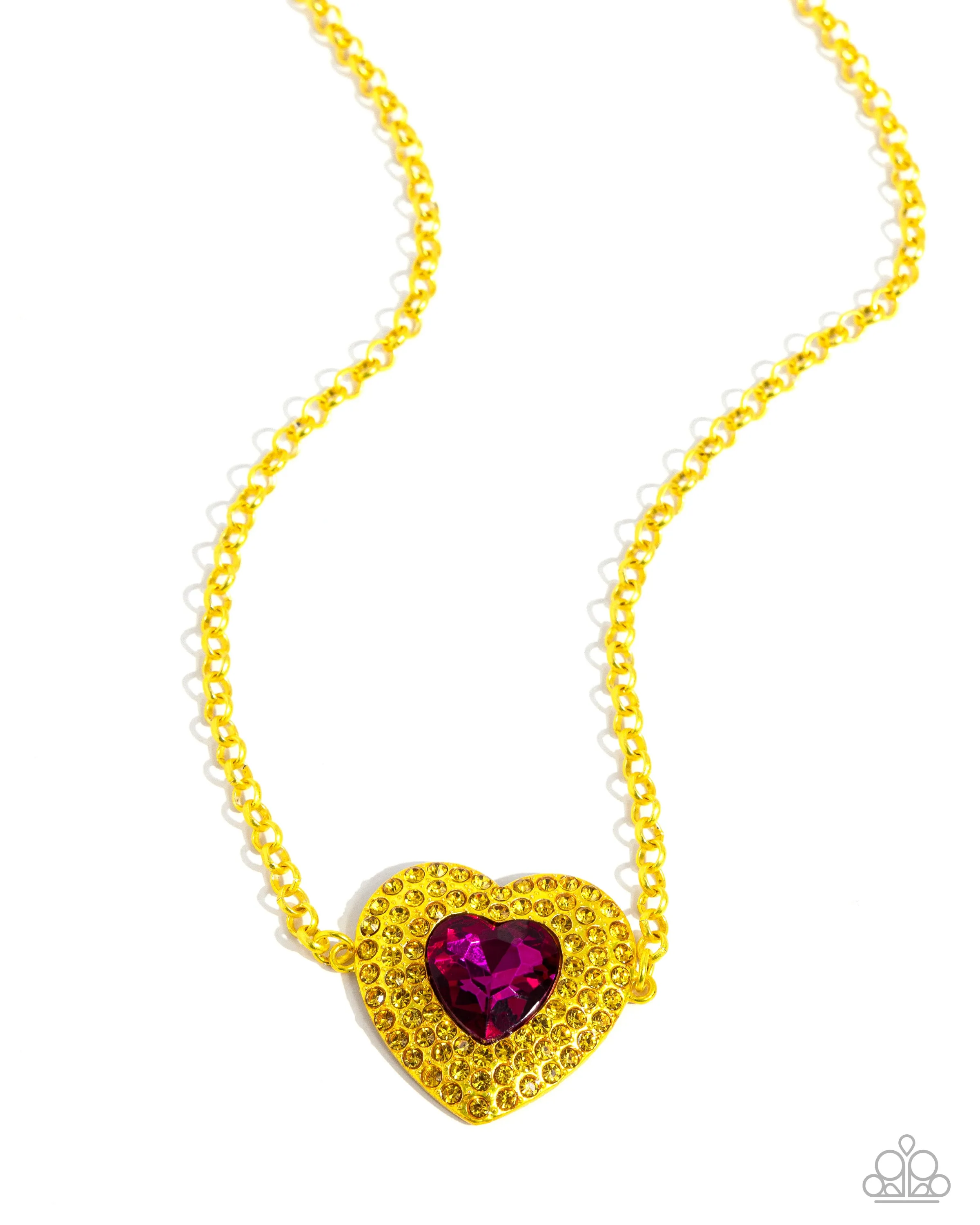Necklaces Locket Leisure - Yellow VDAY N046