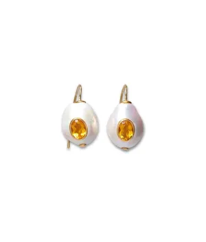 Pearl Pablo Earrings in Citrine Multi
