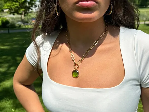 Peridot Green Infinity | Square