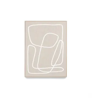 Peridot White 3 Framed Canvas Wall Art Print