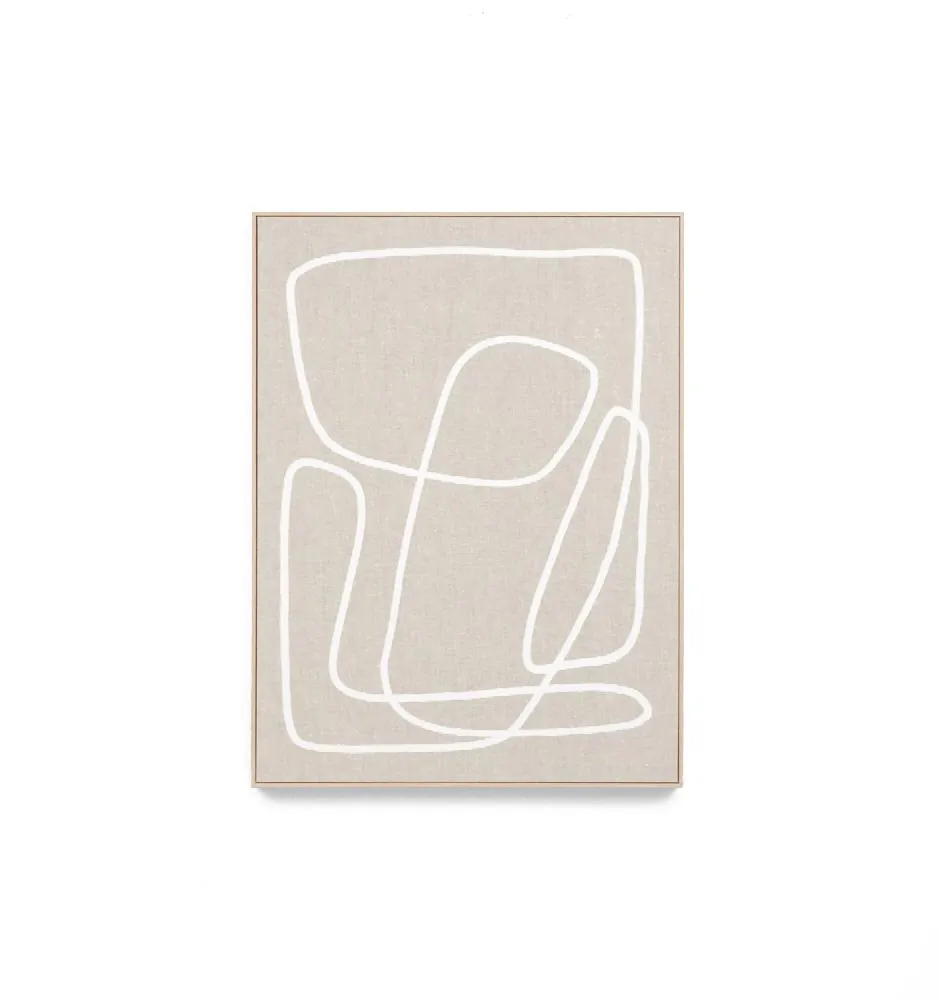 Peridot White 3 Framed Canvas Wall Art Print