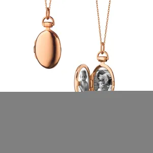 Petite Anna Rose Gold Locket Necklace