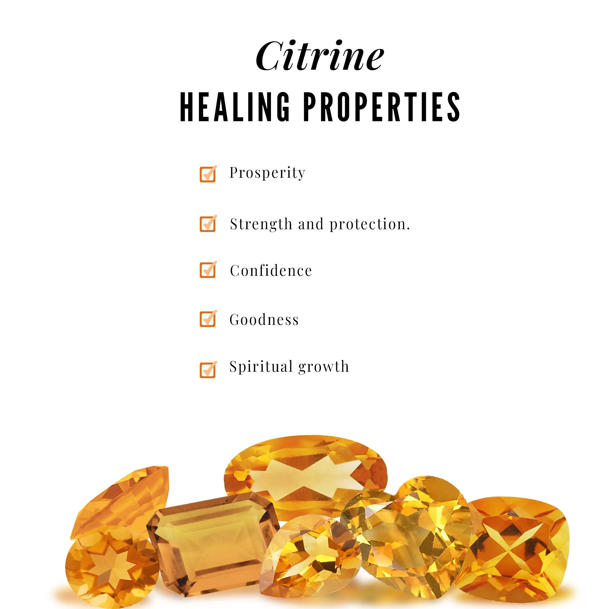 Real Citrine and Diamond Heart Promise Ring