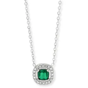 SERENITY NECKLACE SILVER-EMERALD