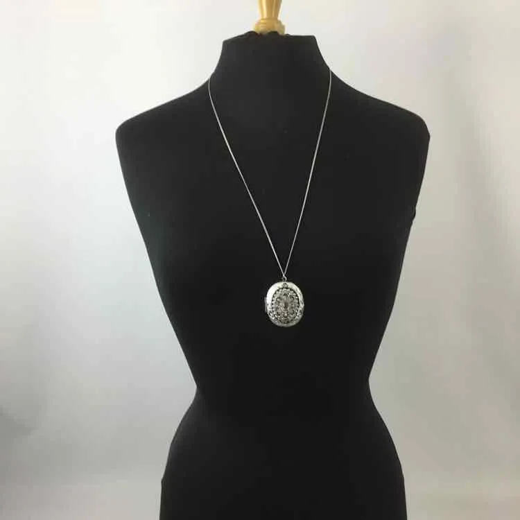 Silver Locket Necklace