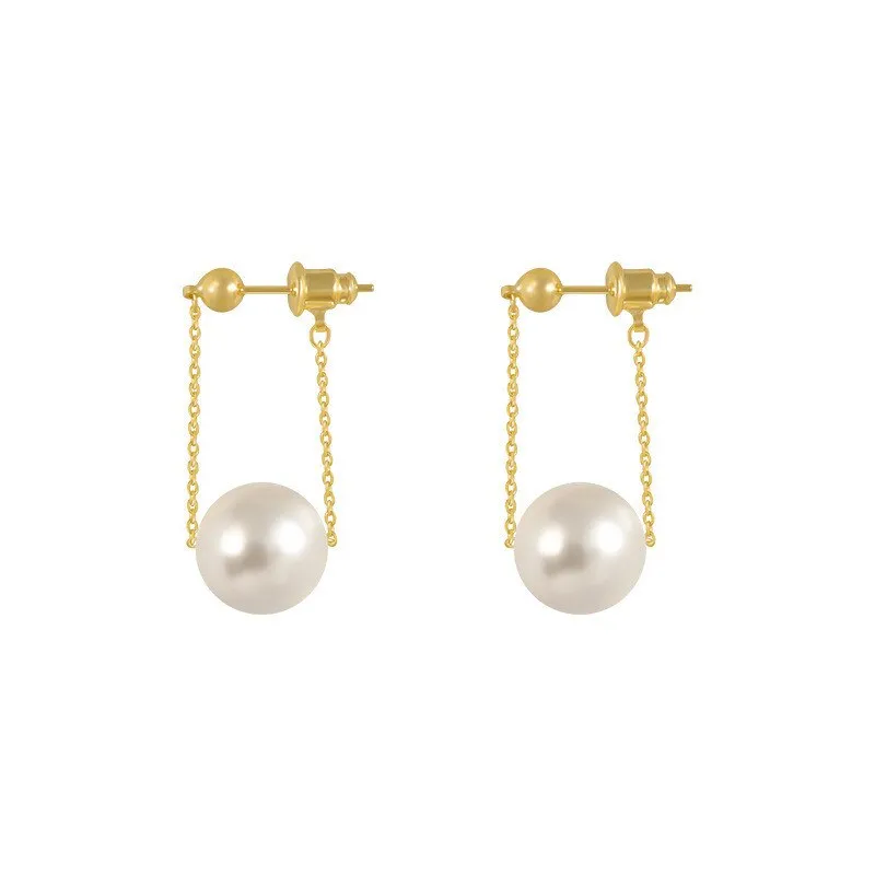 Simple Elegant Small Pearl Pendant Earrings For Woman New Fashion Jewelry Party Ladies&#39; Unusual Dangle Earrings Accessories