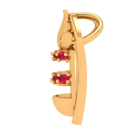 Sleek 22k Gold Kalash Pendant Jewellery By Pc Chandra