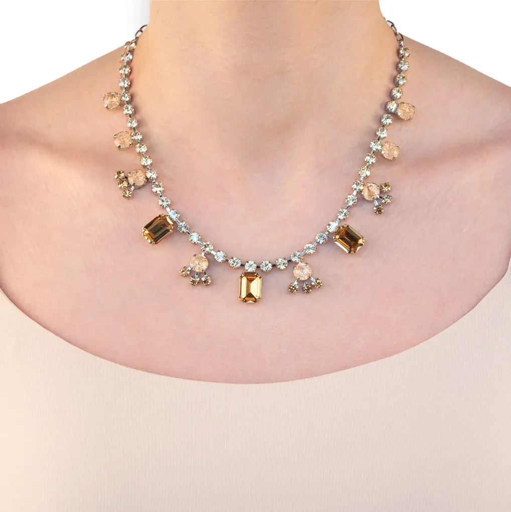 Small Variety Drop Necklace in "Desert Rose" *Custom*