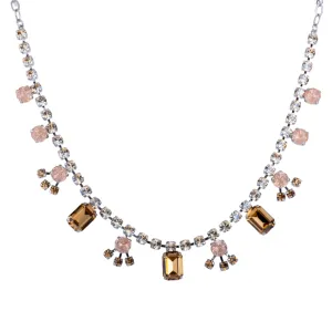 Small Variety Drop Necklace in "Desert Rose" *Custom*