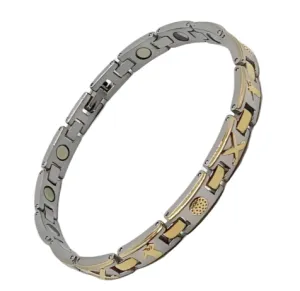 Stainless Steel Narrow Magnetic Golfer Bracelets