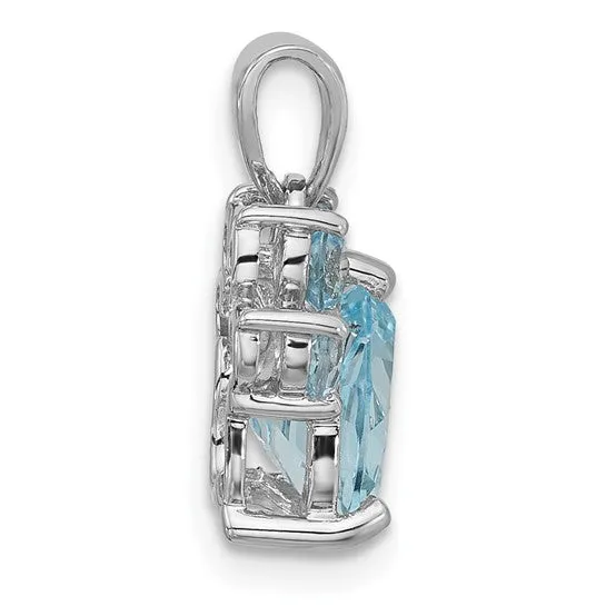 Sterling Silver Gemstone Paw Pendants